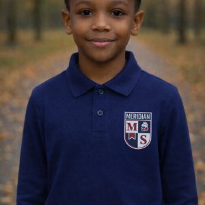 Polo Shirt langarm Navy Blau