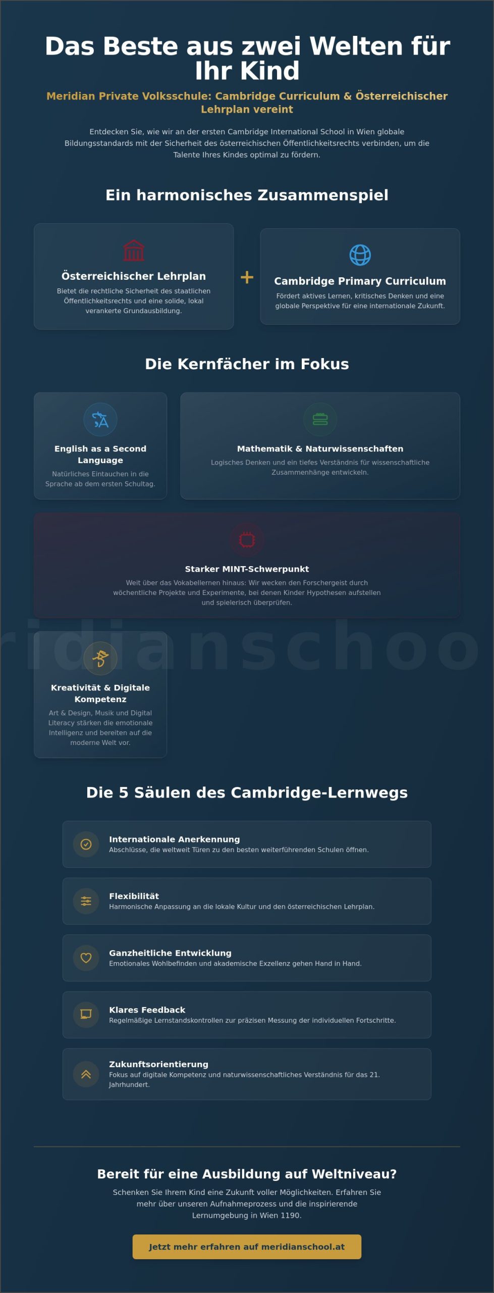 Cambridge Primary Curriculum in Wien: Internationale Bildung für die Volksschule 2026
