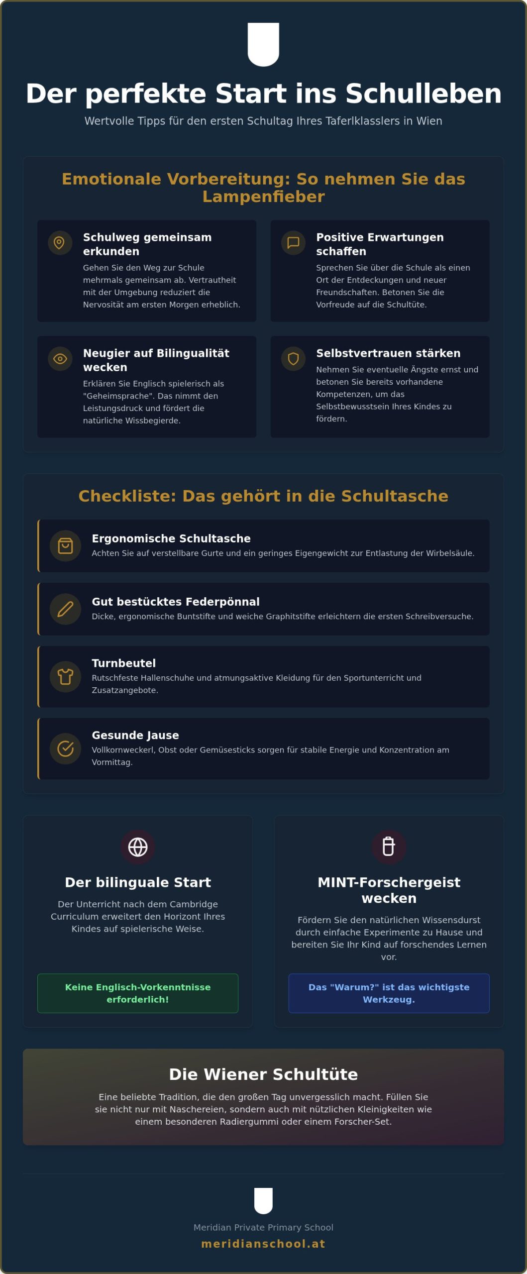 Erster Schultag in Wien: 10 wertvolle Tipps für einen entspannten Start 2026