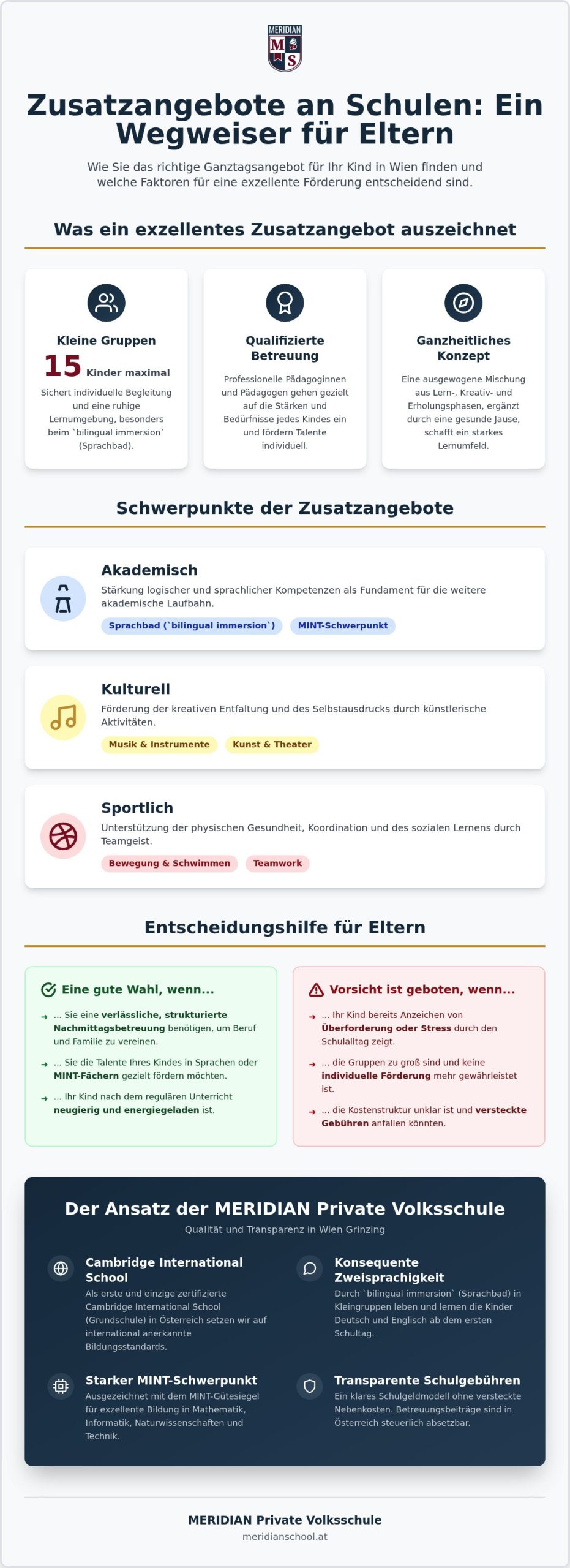 Zusatzangebote schule